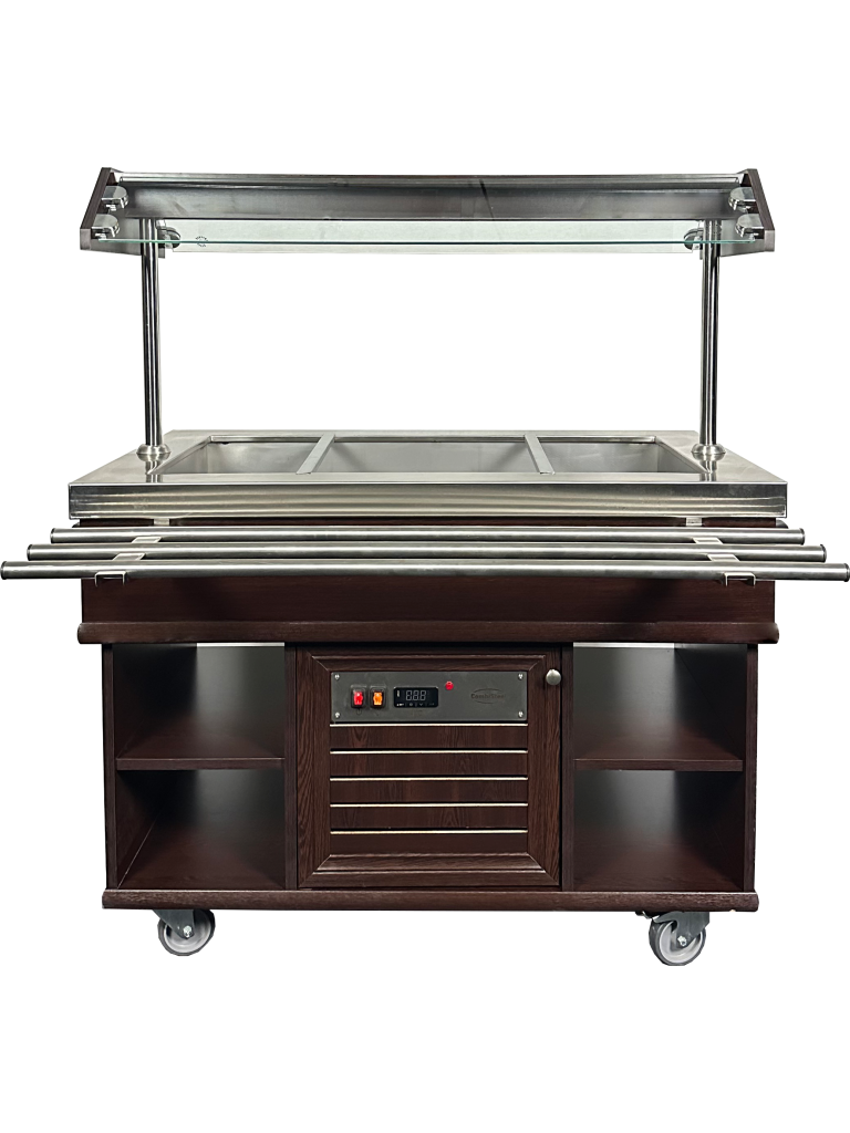 Warm Buffet - 5x 1/1 GN - RVS - 230V - H 140 x B 190 x D 70 CM - Combisteel