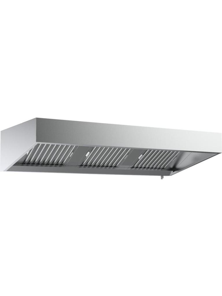 Wandkap - RVS - H 40 x B 160 x D 110 CM - Combisteel