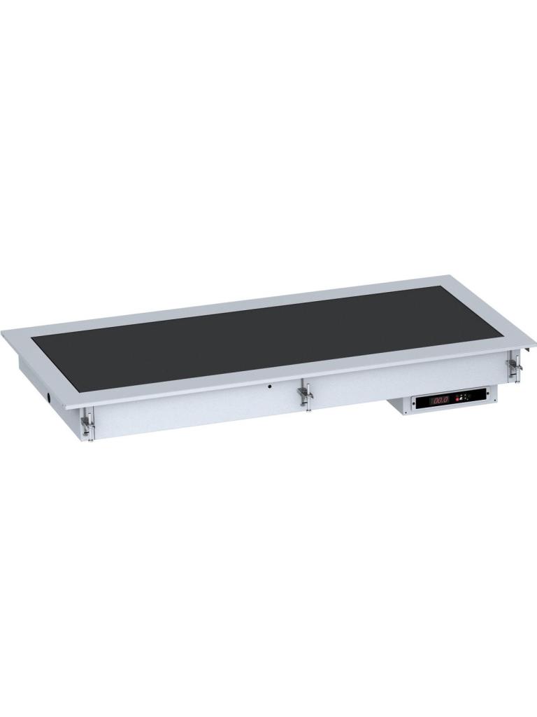 Plaat - Verwarmd - Keramisch -Drop-In - 2/1 GN - Zwart - 230V - H 14.7 x B 79 x D 72 CM - Combisteel