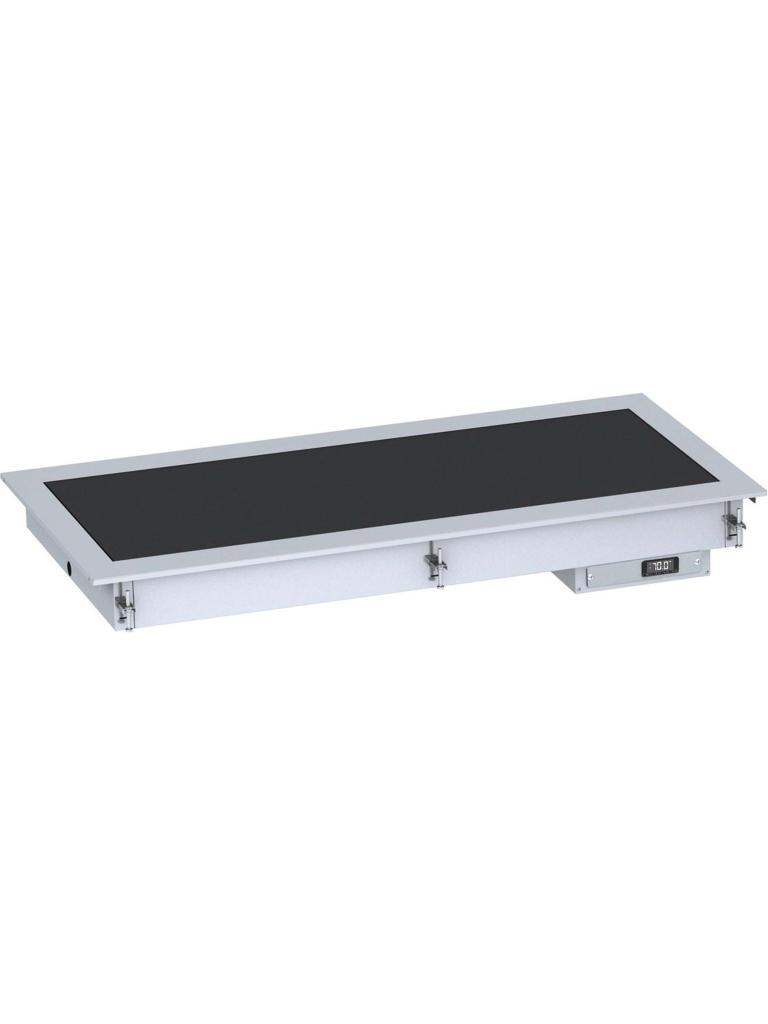 Plaat - Verwarmd - Keramisch -Drop-In - 5x 1/1 GN - Zwart - 230V - H 14.7 x B 176.5 x D 72 CM - Combisteel
