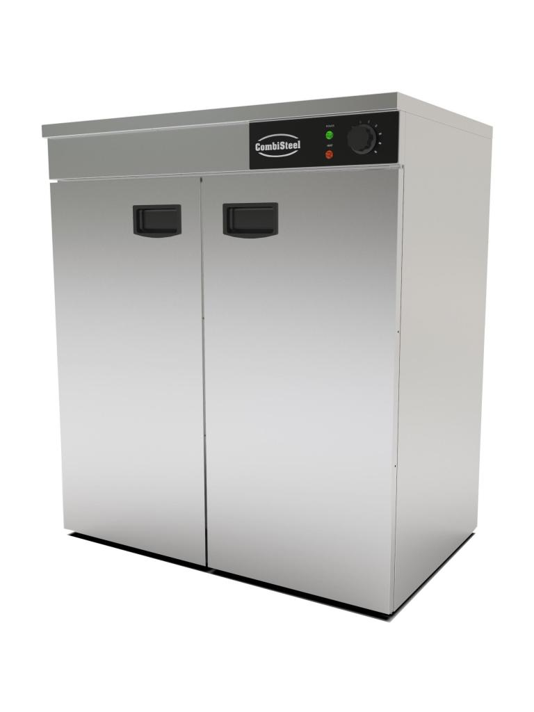 Warmhoudkast Borden - 2-Deurs - RVS - 230V - H 85 x B 75 x D 48.5 CM - Combisteel