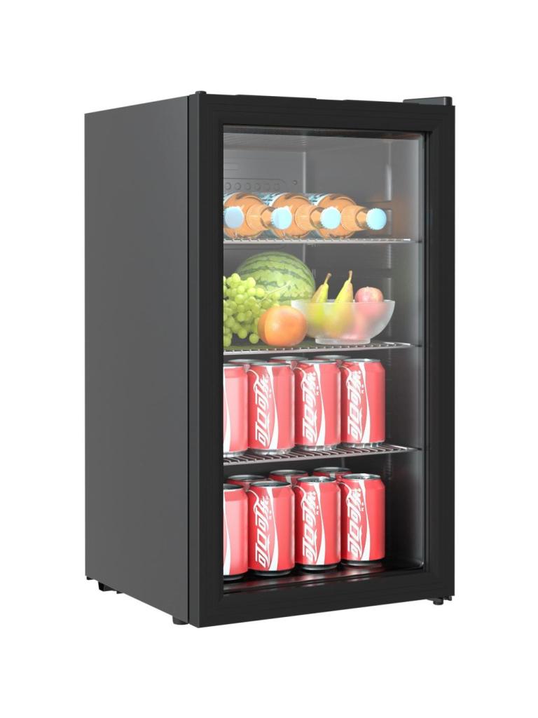 Koelkast - Tafelmodel - 1-Deurs - 80 Liter - Zwart - 230V - H 84 x B 47.4 x D 44 CM - Combisteel