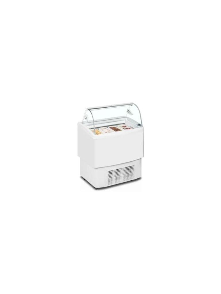 Schepijsvitrine Fiji - 4x 5 Liter - 230V - H 124.7 x B 82.4 x D 63 CM - Combisteel