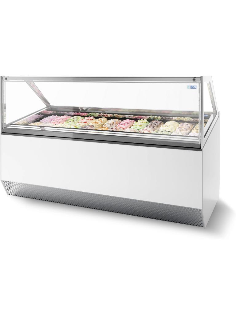 Schepijsvitrine Millenium - 12x 5 Liter - 230V - H 135.6 x B 116.6 x D 105.4 CM - Combisteel