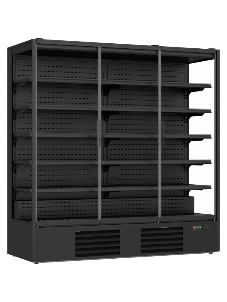 Wandkoeling Marco - 3-Deurs - 1147 Liter - Zwart - 230V - H 201 x B 193.5 x D 74 CM - Combisteel