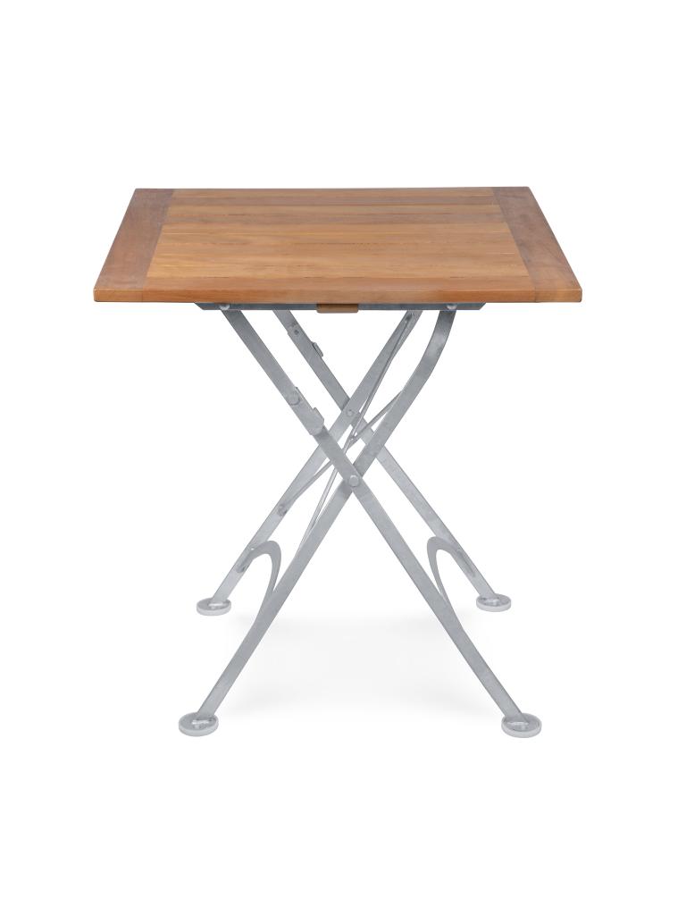 Table de terrasse - 80 x 80 CM - Teck - Fonte - G-Line