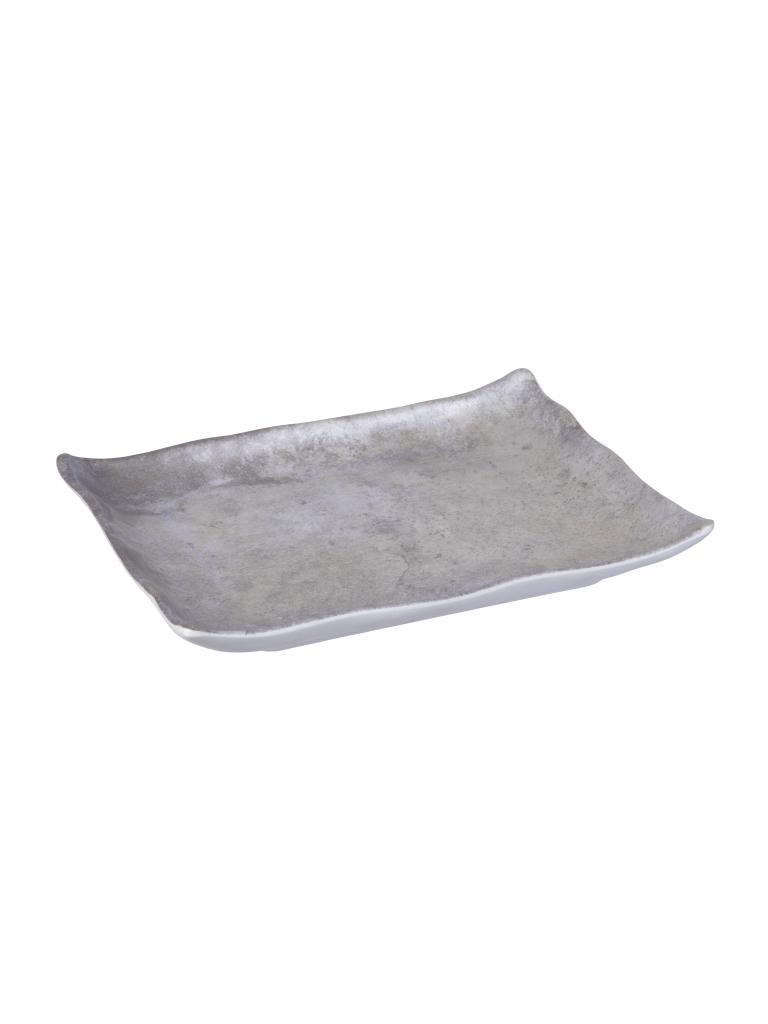 Assiette - Stonestyle - Carrée - Mélamine - L 27,7 x P 21 CM - G-Line