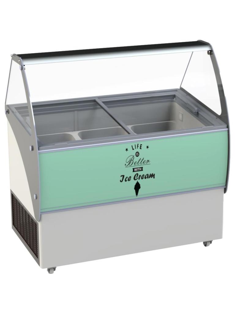 Présentoir à boules de glace Curaçao - 455 Litre - Combisteel - 7472.0105