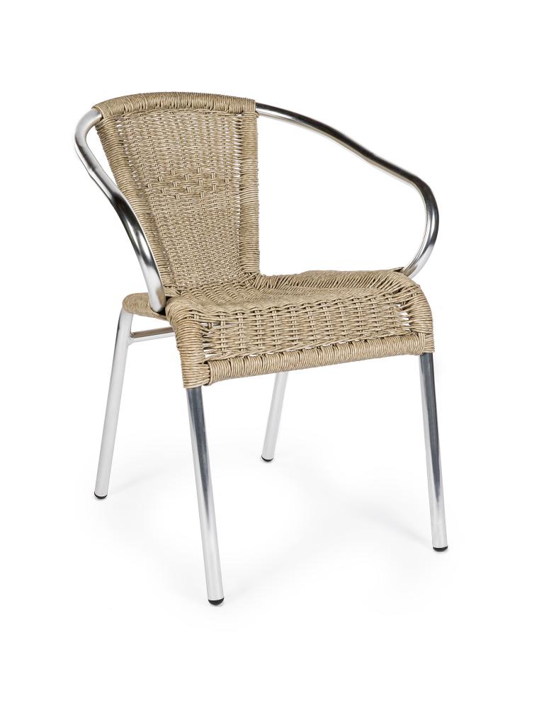 Chaise de patio - Classique - Gris clair - Aluminium - G-Line