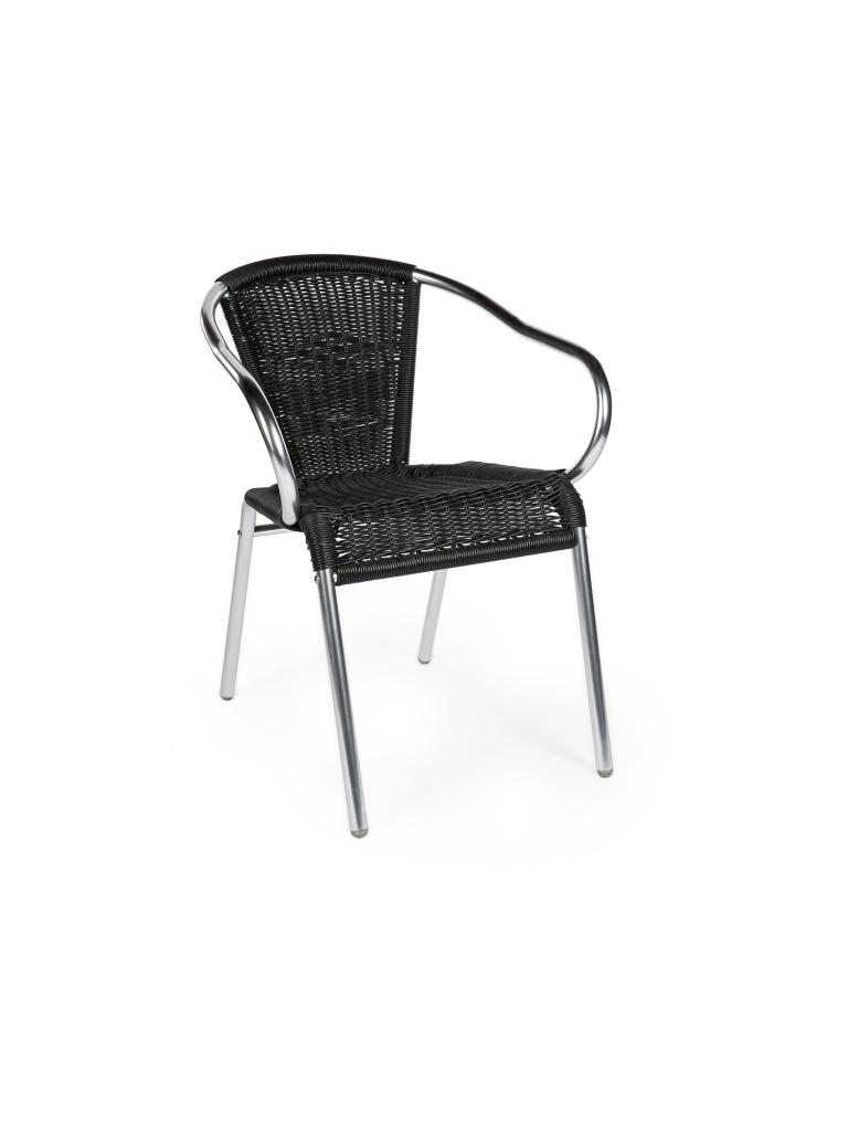 Chaise de patio - Classique - Noir - Aluminium - G-Line