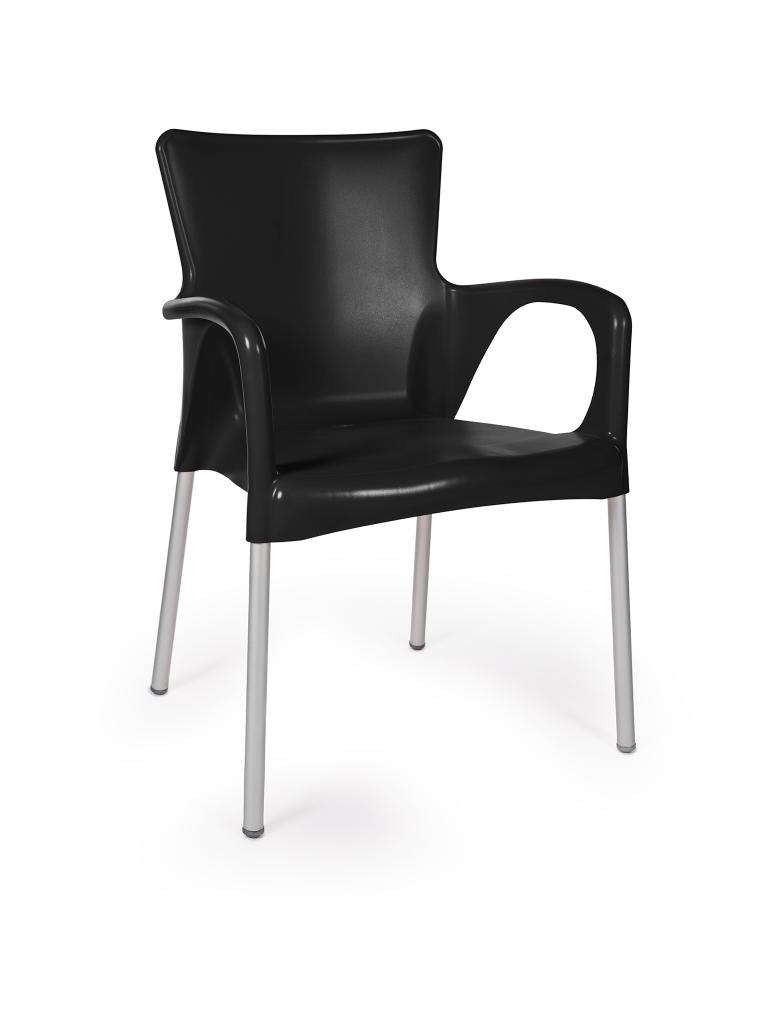 Chaise de terrasse - Casper - Noir - Plastique - G-Line