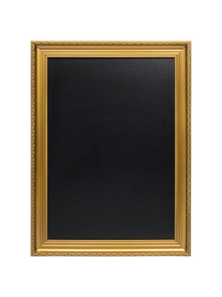 Tableau noir - Mur - H 91,9 x 10,5 x 69 CM - Or - Securit - WBC-G-85