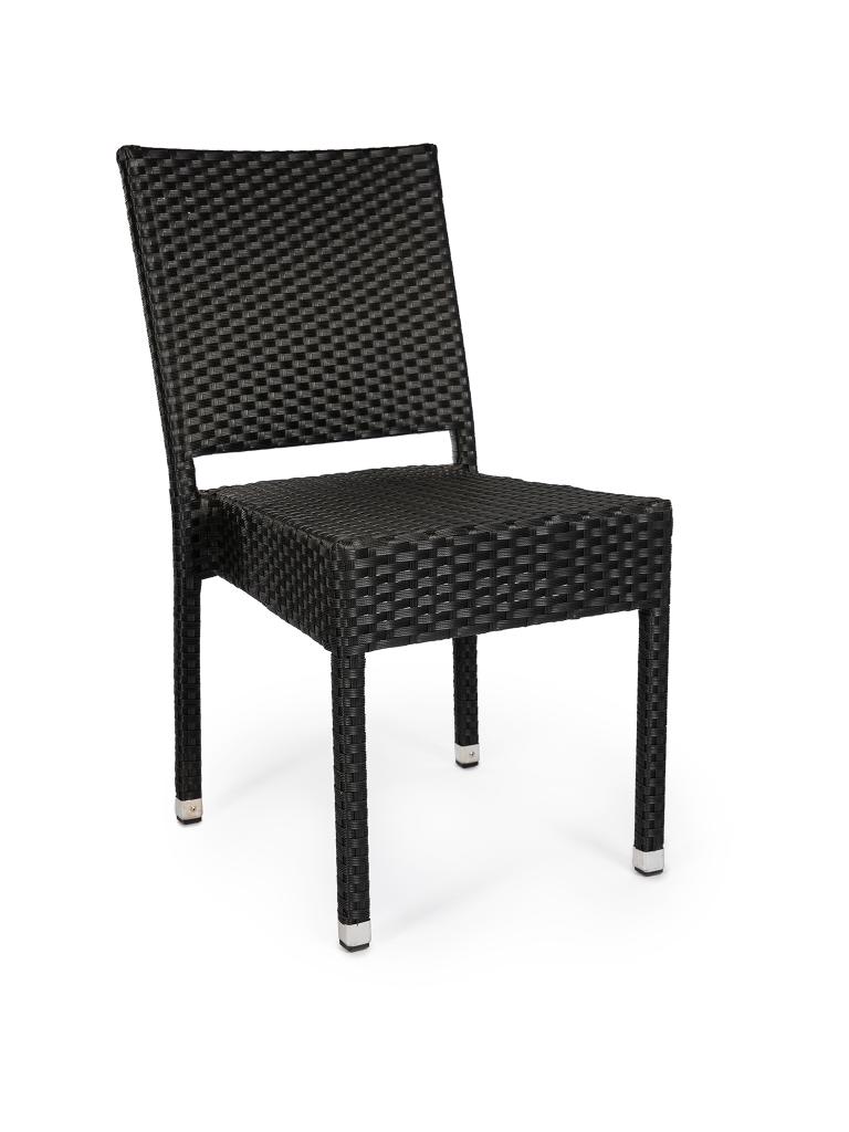 Chaise de jardin - Mezza - Noir - Tressage plat - G-Line