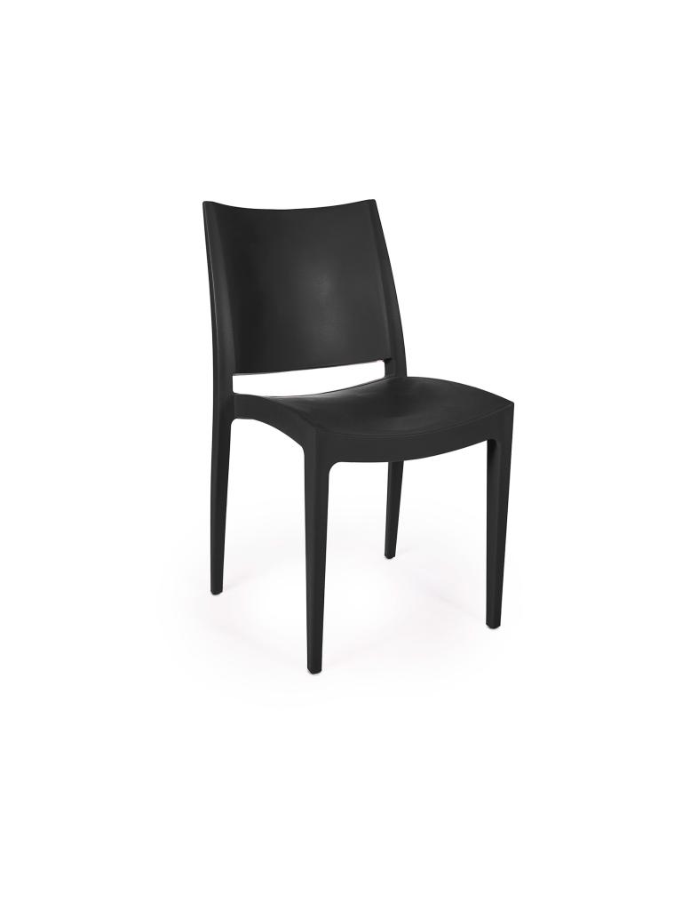Chaise de terrasse - Emma - Noir - Plastique - G-Line