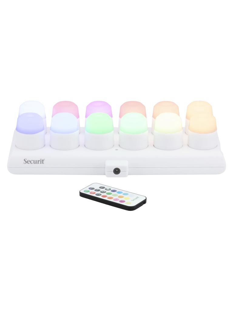 Set de bougies à réchaud - Amsterdam - Led - 12 Couleurs - Securit
