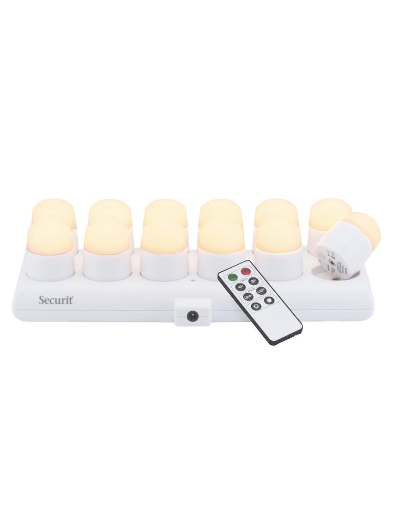 Set de bougies à réchaud - Amsterdam - Led - Lumière chaude - Blanc - Securit