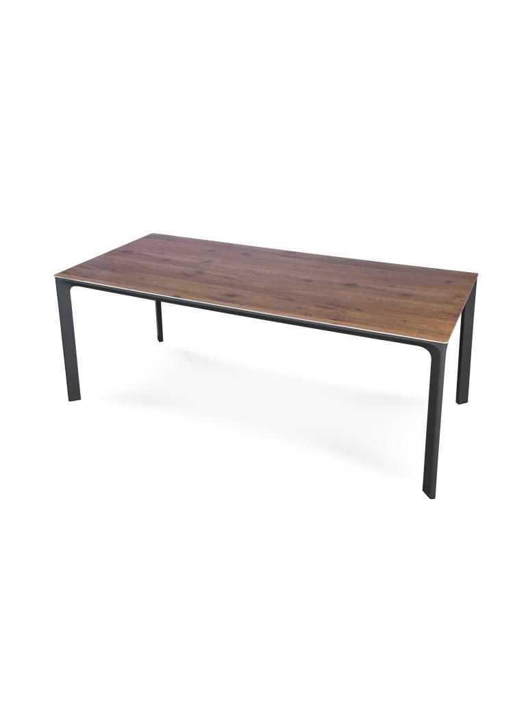 Table d'appoint Terrace - Plateau aspect bois - Structure aluminium - G-Line