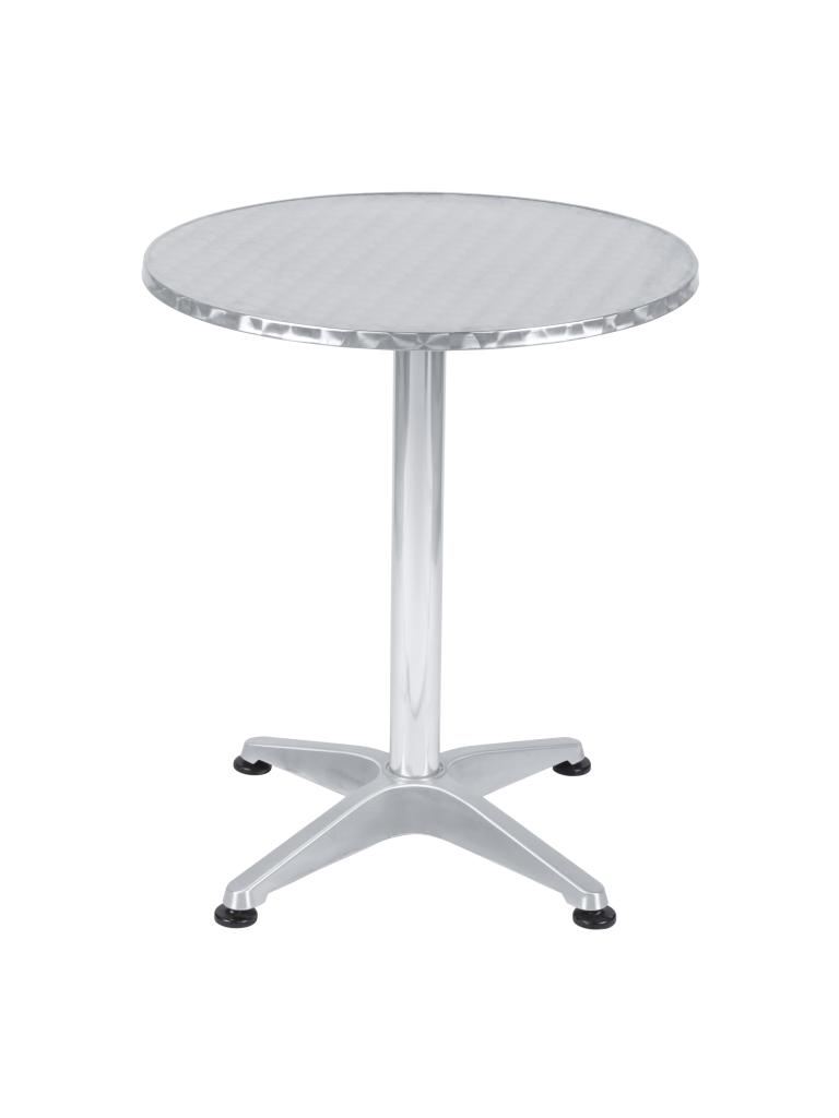 Table de terrasse / Ø60 cm - Bistro - Chrome - Aluminium - G-Line