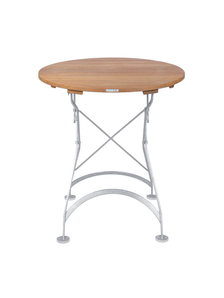 Table de terrasse / Ø70 CM - Teck - Fonte - G-Line