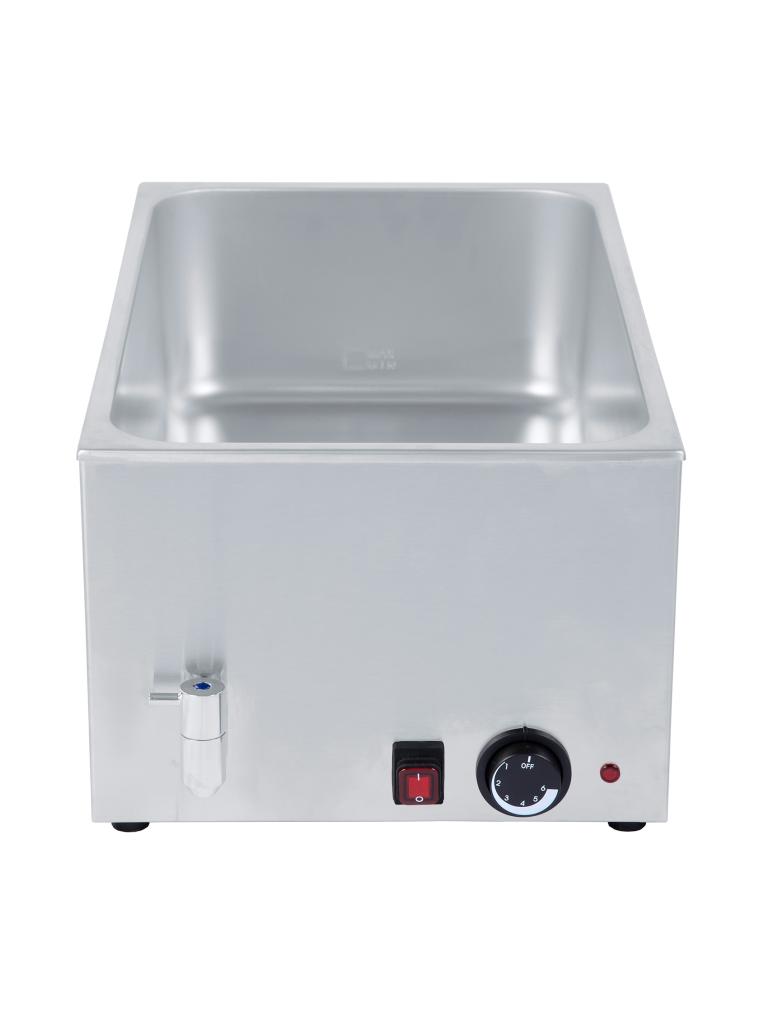 Bain marie - 1/1 GN - Inox - Robinet - 0°C-90°C - G-Line