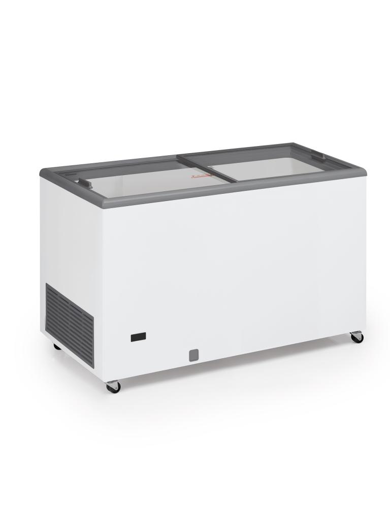 Glacière - Couvercle coulissant en verre - 400 L - Blanc - 230V - G-Line