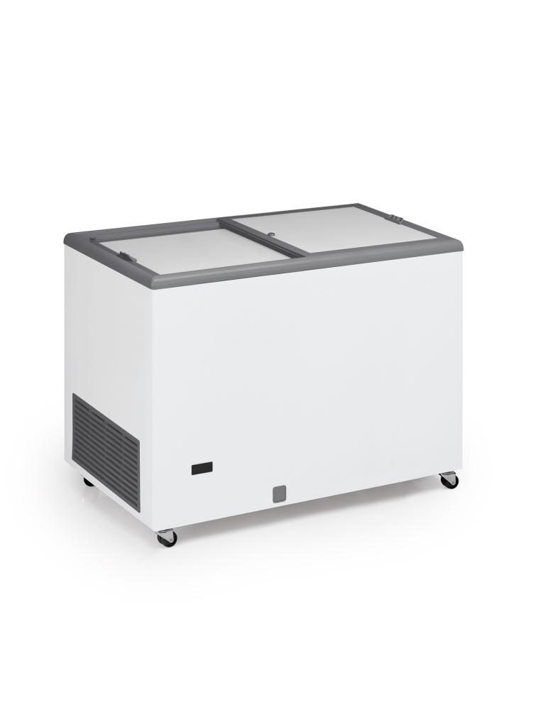 Réfrigérateur - Couvercle coulissant en verre - 300 L - Blanc - 230V - G-Line