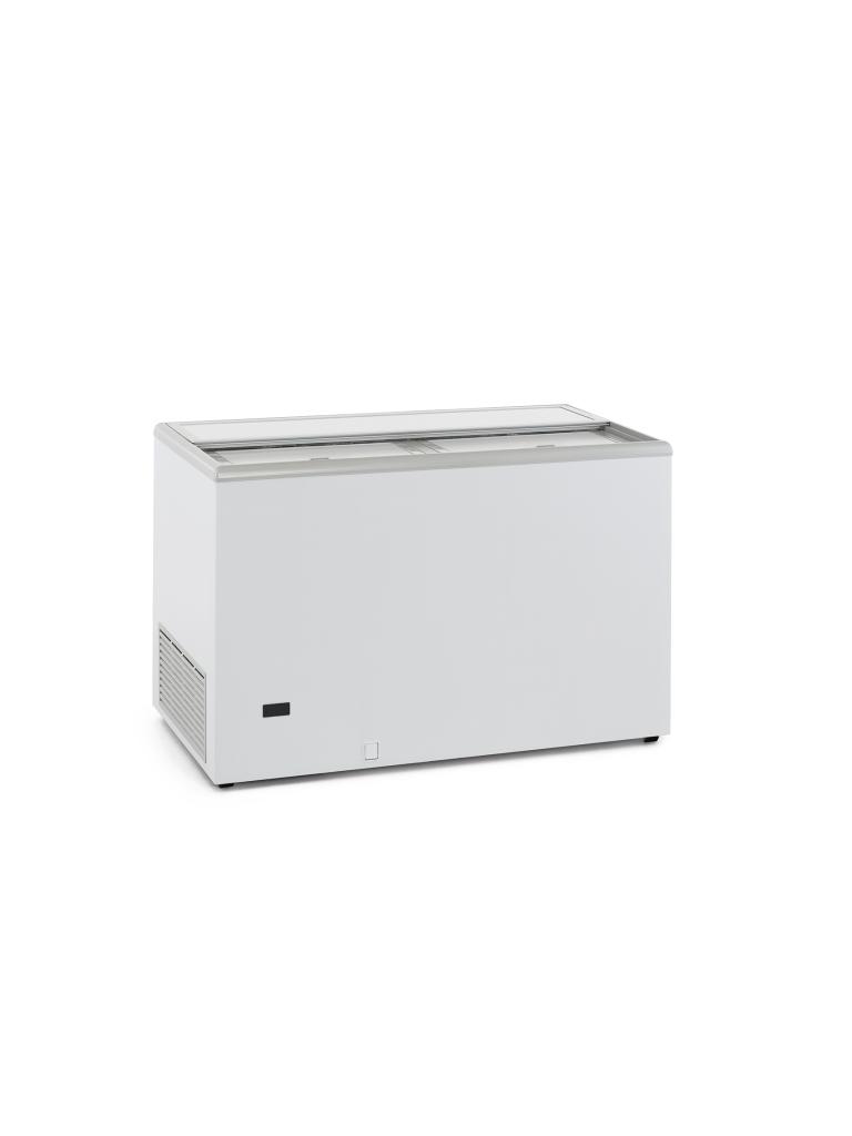 Réfrigérateur - Couvercle à charnières en verre - 400 L - Blanc - 230V - G-Line