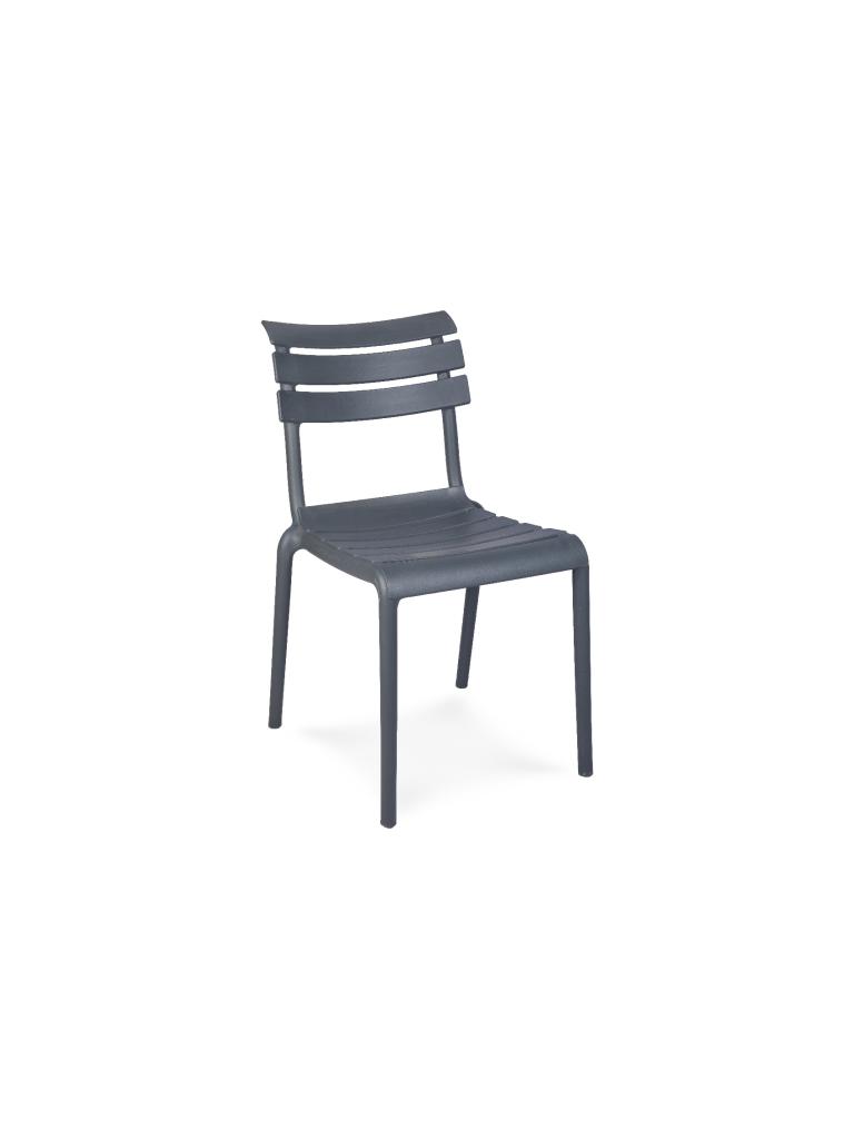 Chaise de terrasse Helen - Empilable - Anthracite - Plastique - G-Line