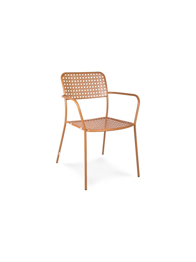 Chaise de terrasse Toscane - Acier terre cuite - G-Line