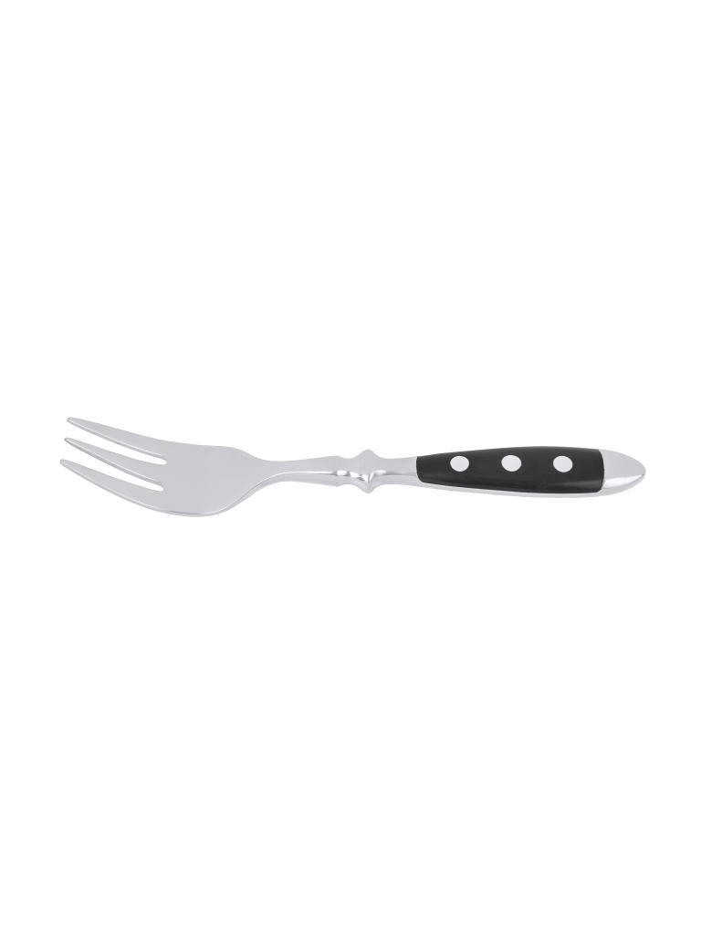 Fourchette à pâtisserie - 15,4 CM - Manche Noir - Bistro - G-Tableware - 6 pièces - G-line