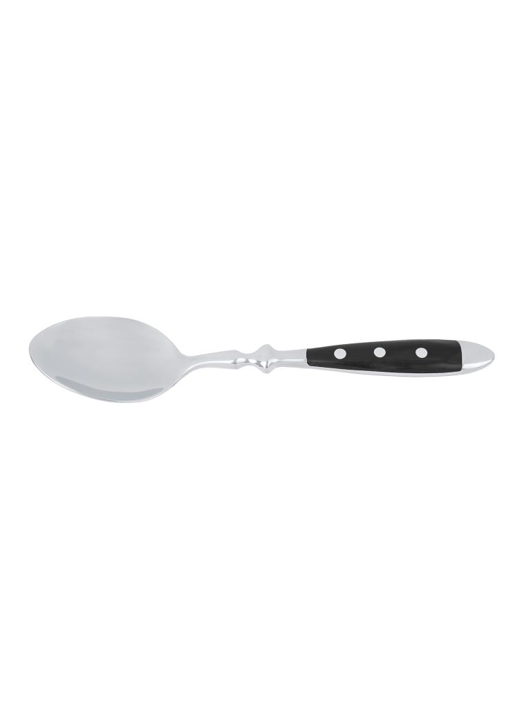 Cuillère de table - 20,2 CM - Manche Noir - Bistro - G-Tableware - 6 pièces - G-line