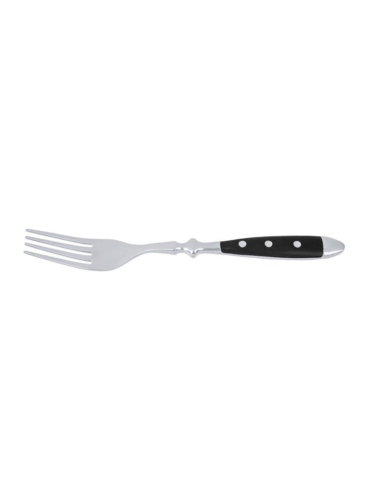 Fourchette de table - 20,2 CM - Manche Noir - Bistro - G-Tableware - 6 pièces - G-line