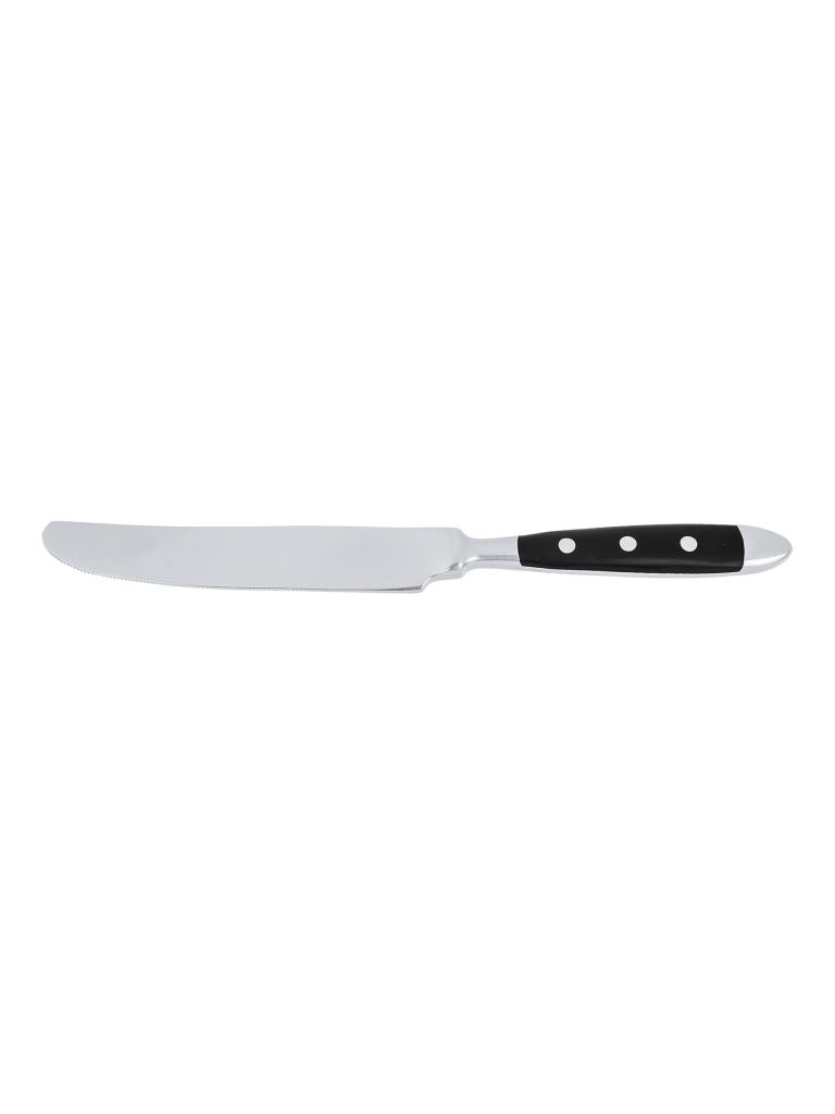 Couteau de table - 21,4 CM - Manche Noir - Bistro - G-Tableware - 6 pièces - G-line