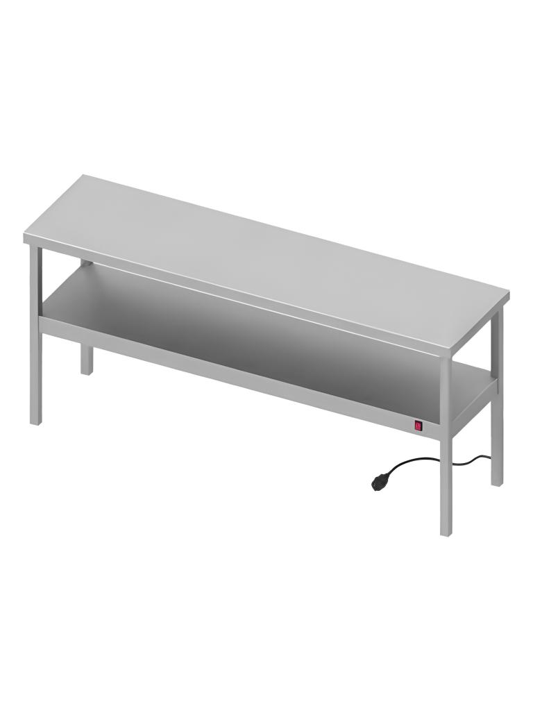 Étagère en inox - Chauffant - 2 niveaux - Soudé entièrement - 230 V - G-Line