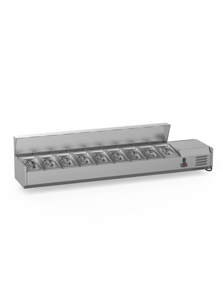 Structure frigorifique Design - 160 CM - 7 x 1/3 GN - Inox - G-Line