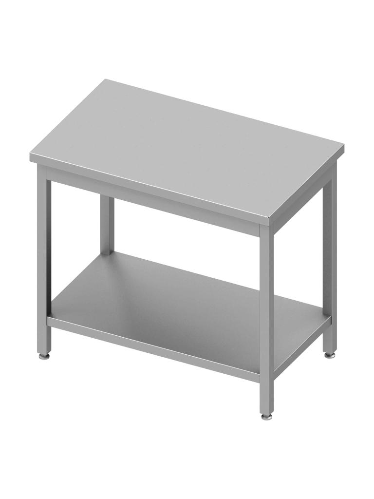 Table de travail en inox - Avec étagère inférieure - G-Line