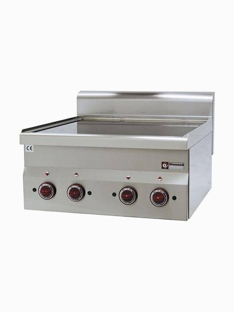 Poêle - Céramique - 4 plaques - 2 x 1,8kW + 2 x 2,5kW - Modèle de table - Diamant - E60/4VC6T