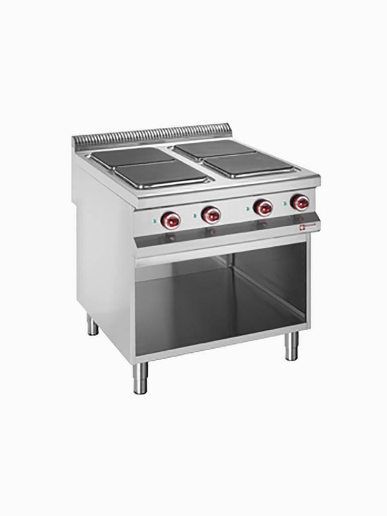 Cuisinière - Electrique - 4 Plaques - 30x30 CM - Fond Ouvert - Diamant - E9/4PQA8