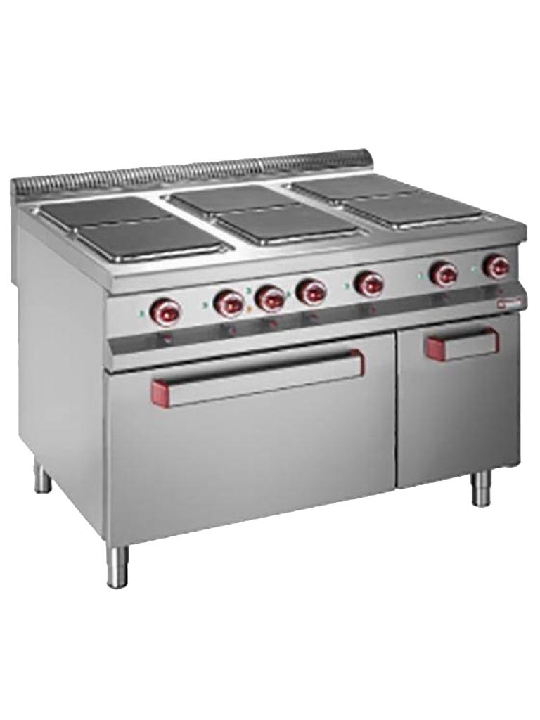 Cuisinière - Electrique - Avec four - 6 Plaques - 30x30 CM - Diamant - E9/6PQFA12
