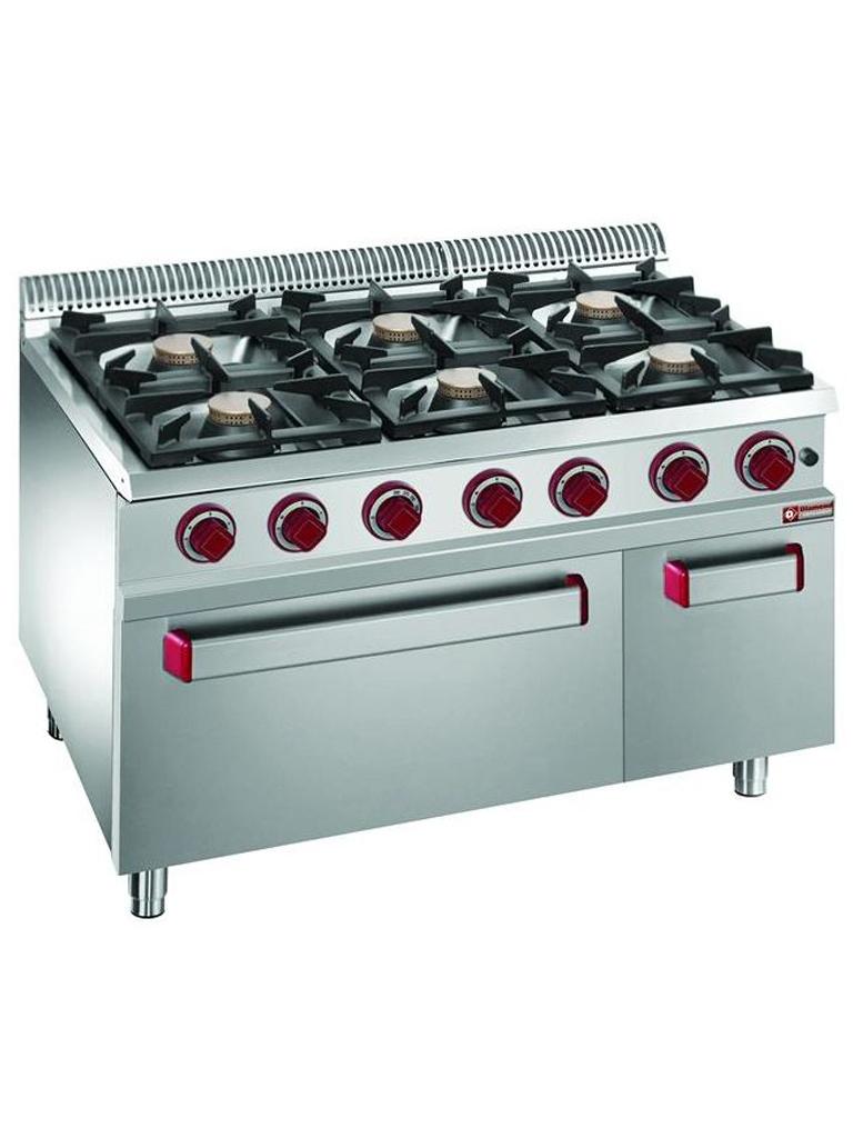 Cuisinière à gaz - Four à convection électrique - 6 brûleurs - Diamant - G7/6BFEVA11