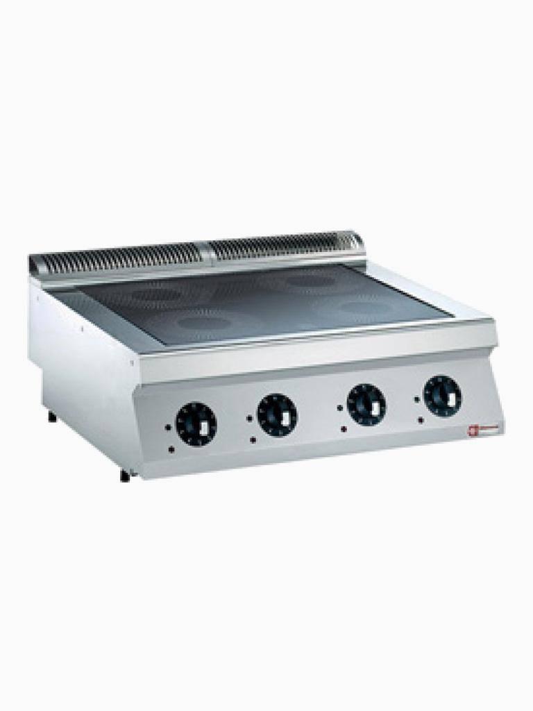 Cuisinière - Induction - 4 Zones - 4 x 3,5kW - Modèle de table - Diamant - E17/4ID8T-N
