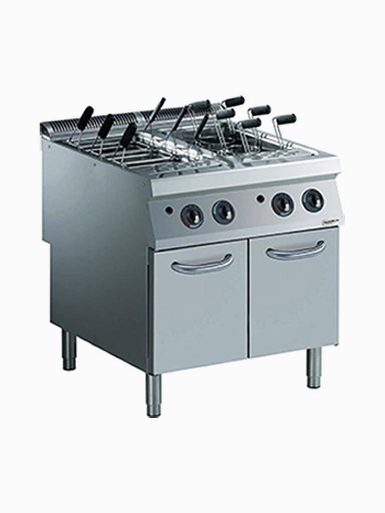 Cuiseur à pâtes - 2 x 40 Litres - Gaz - Robinet de vidange - Base - Diamant - G22/CPA8-N