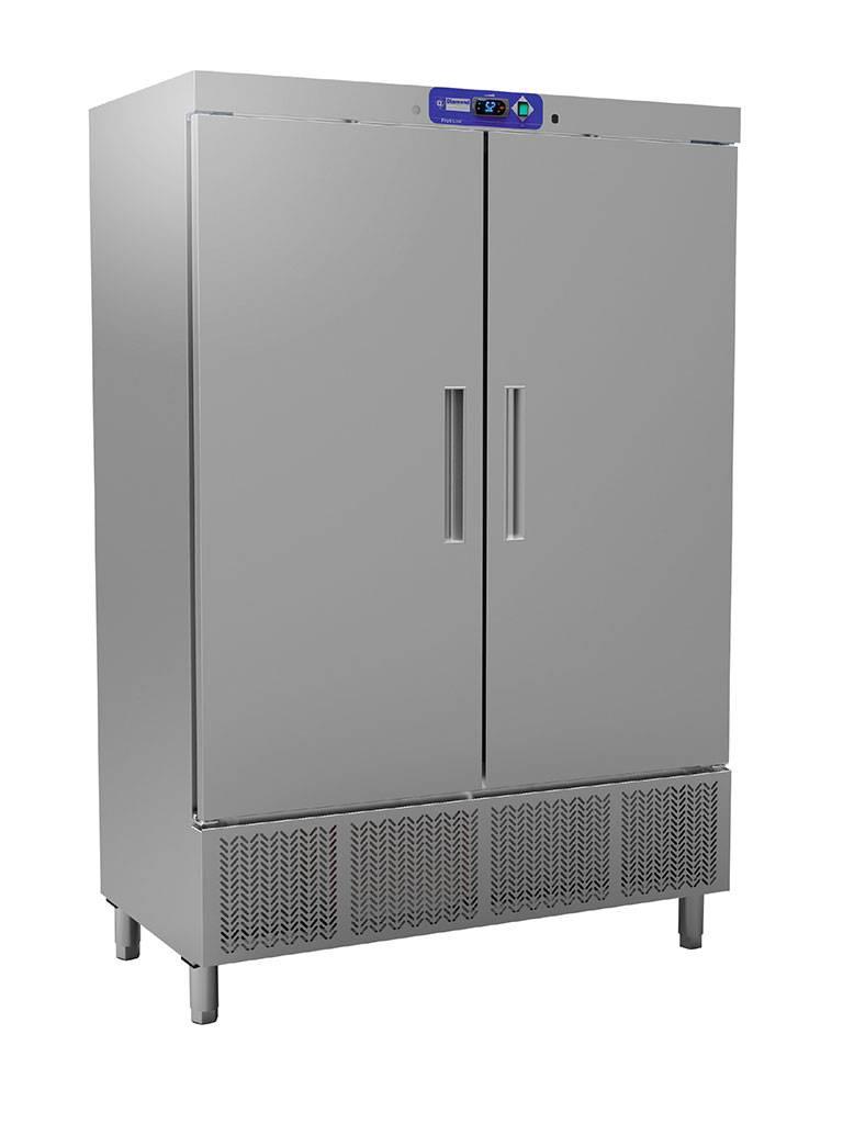 Congélateur - 1100 Litres - 2 Portes - H 206,5 x 138,5 x 72 CM - Acier Inoxydable - Diamant - HE1412/R2