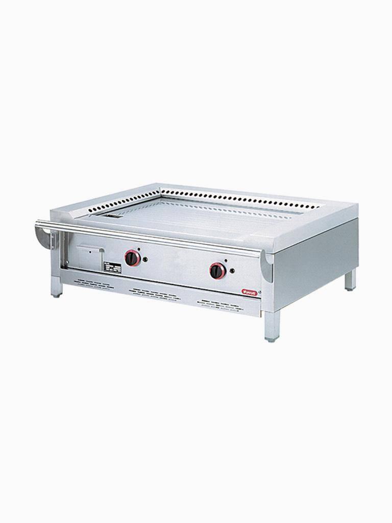 Gril Teppanyaki - Gaz - 2 Zones - 2 x 7kW - Modèle de table - Diamant - TPG2-12/T