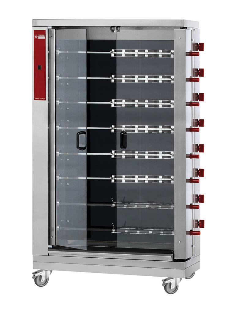 Grill poulet - Vitocéramique - 48 poulets - 400V - Diamant - RVE/8C-CM