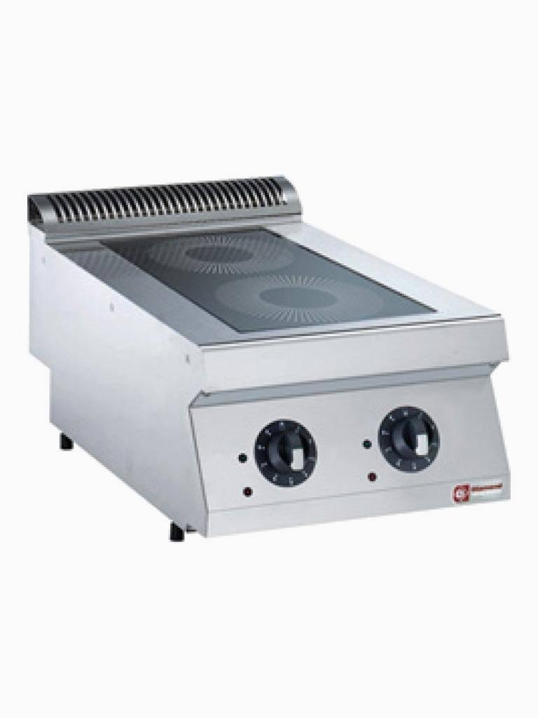 Cuisinière - Induction - 2 Zones - 2 x 3,5kW - Modèle de table - Diamant - E17/2ID4T-N