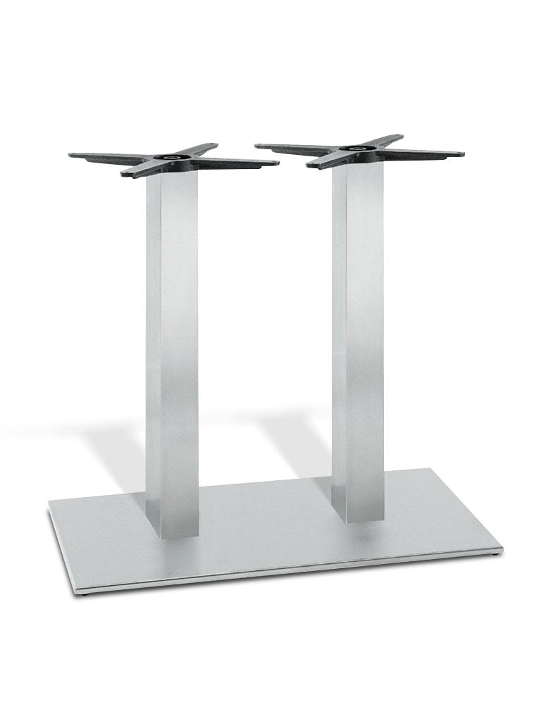 Base de table / Pied de table - Acier inoxydable - Double - G-Line