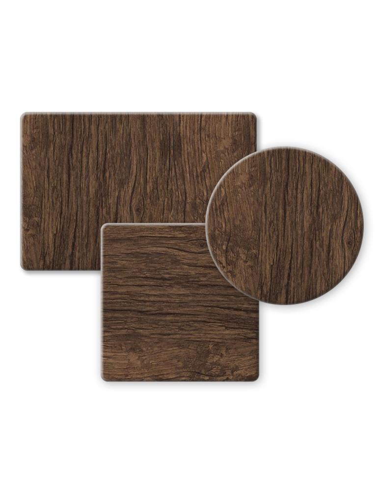 Plateau de table de terrasse - Chêne foncé rustique - Extérieur - G-Line