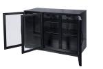 Réfrigérateur bar - 254 litres - 3 portes - porte vitrée - ventilé - noir - G-Line HW-146876 €599.00 Vitrine à boisson