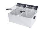 Friteuse - électrique - modèle de table - 2 x 8 L - acier inoxydable - 2 x 230V - G-Line HW-147701 €189.00 Friteuses 230 volts
